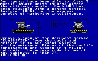 Pantallazo de Hacker II: The Doomsday Papers para Atari ST