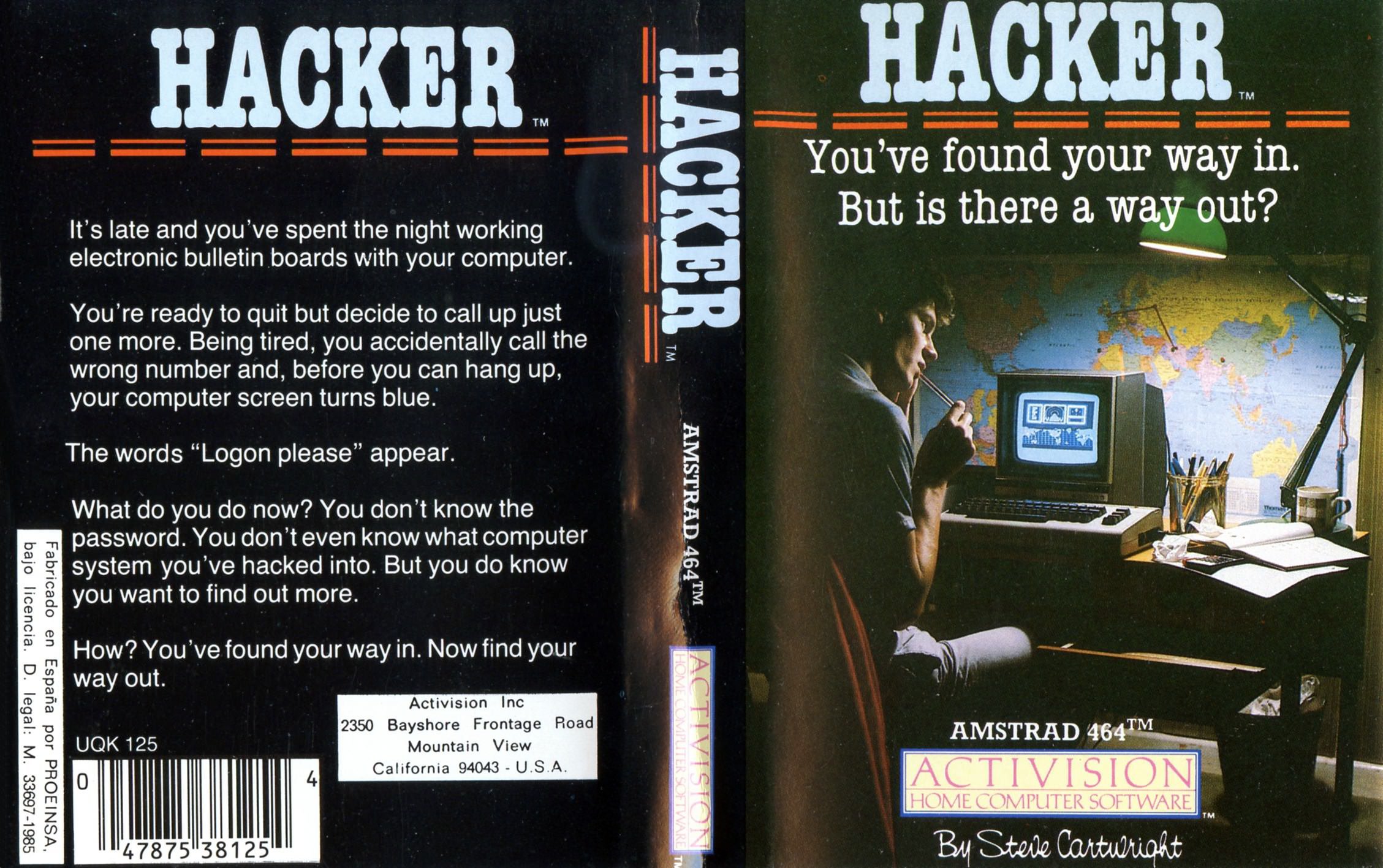 Caratula de Hacker para Amstrad CPC