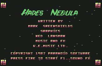 Pantallazo de Hades Nebula para Commodore 64