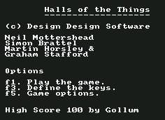 Pantallazo de Halls of the Things para Commodore 64