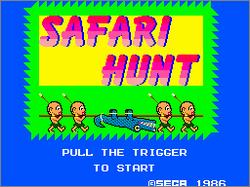 Pantallazo de Hang On & Safari Hunt para Sega Master System