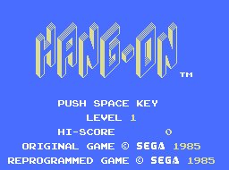 Pantallazo de Hang On para MSX