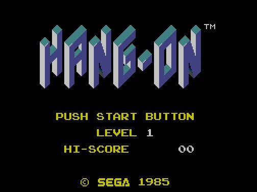 Pantallazo de Hang On para Sega Master System