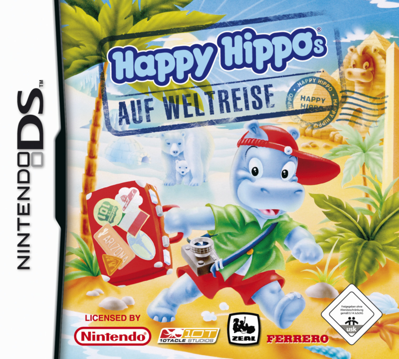 Caratula de Happy Hippos on Tour para Nintendo DS