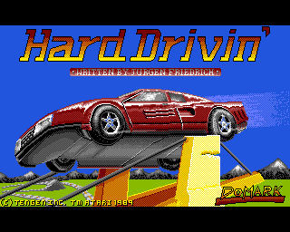 Pantallazo de Hard Drivin' para Amiga
