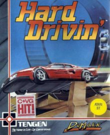 Caratula de Hard Drivin' para Atari ST