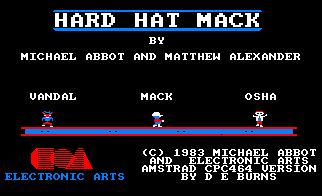 Pantallazo de Hard Hat Mack para Amstrad CPC