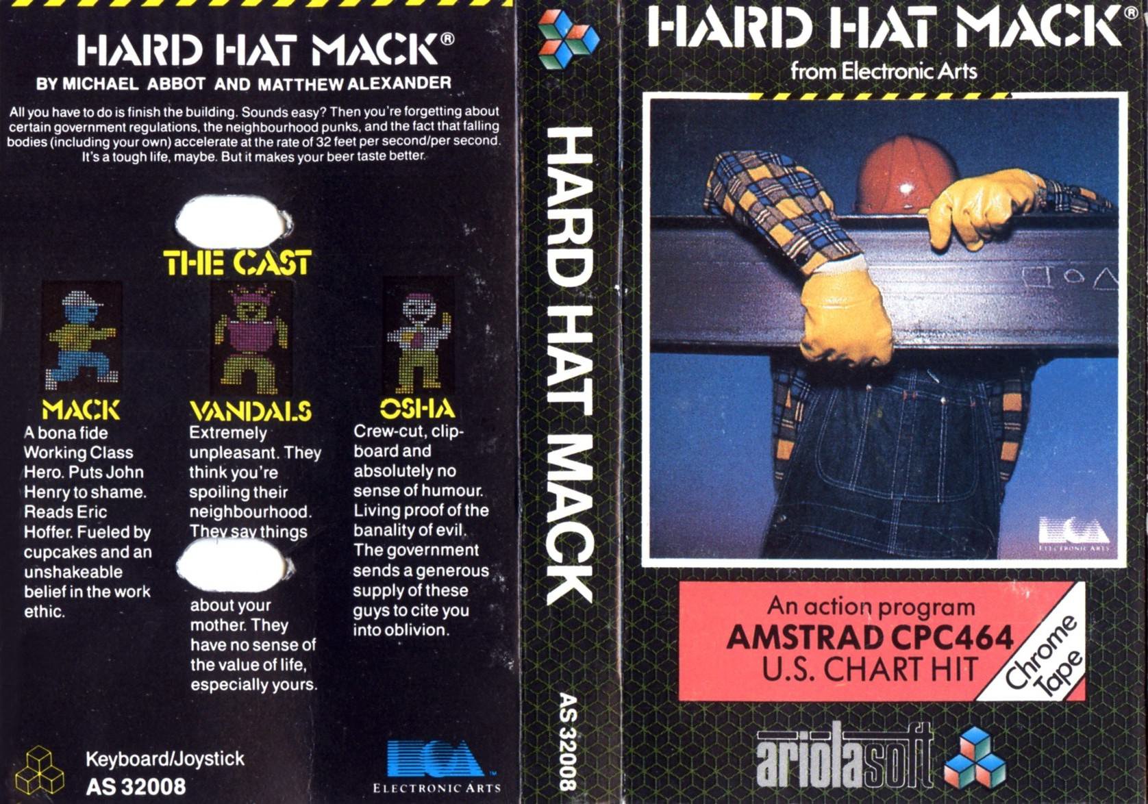 Caratula de Hard Hat Mack para Amstrad CPC