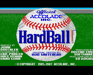 Pantallazo de HardBall! para Amiga