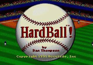 Pantallazo de HardBall! para Sega Megadrive