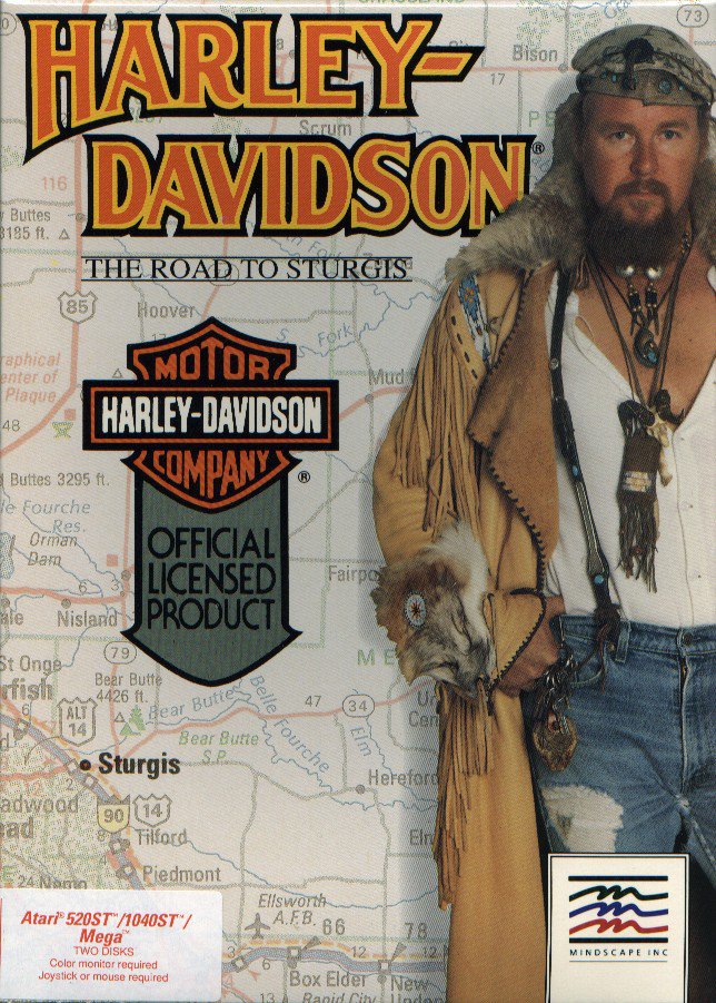 Caratula de Harley-Davidson: The Road to Sturgis para Atari ST