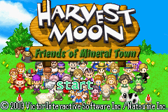 Pantallazo de Harvest Moon: Friends of Mineral Town para Game Boy Advance