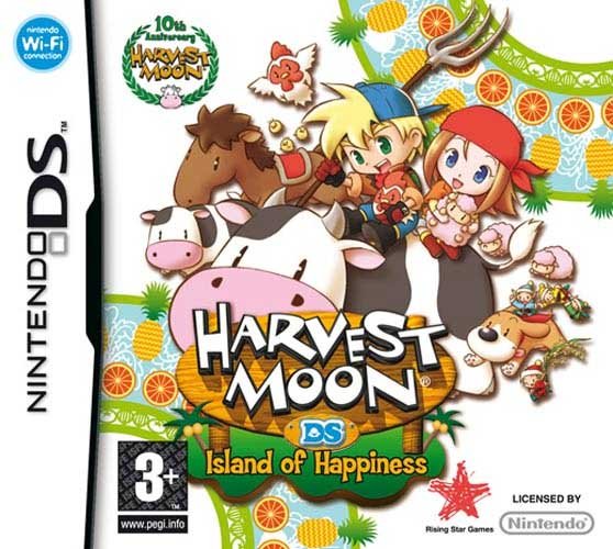 Caratula de Harvest Moon: Island of Happiness para Nintendo DS