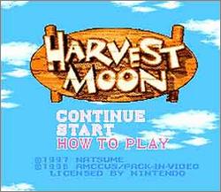 Pantallazo de Harvest Moon para Super Nintendo