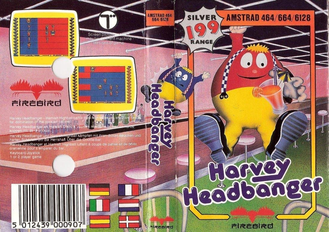 Caratula de Harvey Headbanger para Amstrad CPC