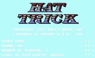 Pantallazo de Hat Trick para Commodore 64
