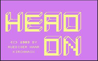 Pantallazo de Head On para Commodore 64