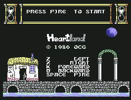 Pantallazo de Heartland para Commodore 64