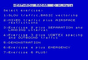 Pantallazo de Heathrow Radar para Spectrum