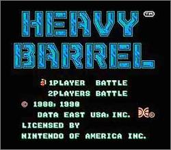 Pantallazo de Heavy Barrel para Nintendo (NES)