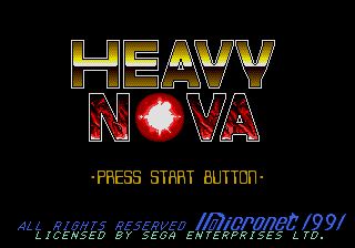 Pantallazo de Heavy Nova para Sega Megadrive