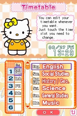 Pantallazo de Hello Kitty Daily para Nintendo DS