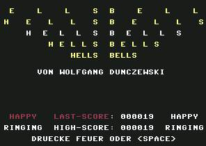 Pantallazo de Hells Bells para Commodore 64