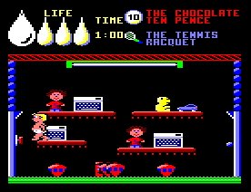 Pantallazo de Herbert's Dummy Run para Amstrad CPC