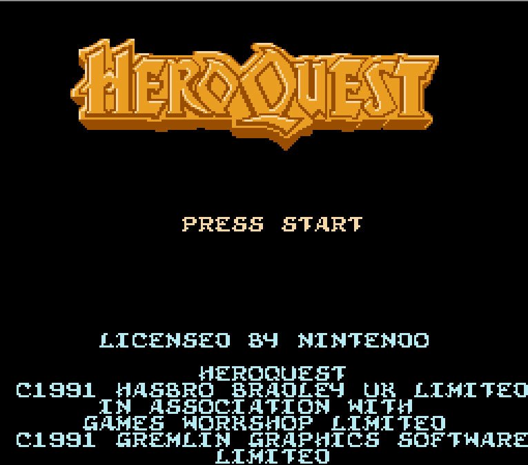 Pantallazo de HeroQuest para Nintendo (NES)