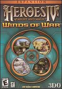 Caratula de Heroes of Might and Magic IV: Winds of War para PC