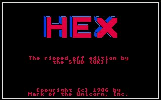 Pantallazo de Hex para Atari ST