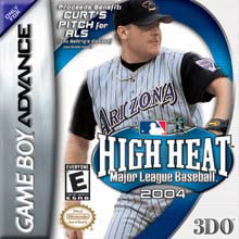 Caratula de High Heat Major League Baseball 2004 para Game Boy Advance