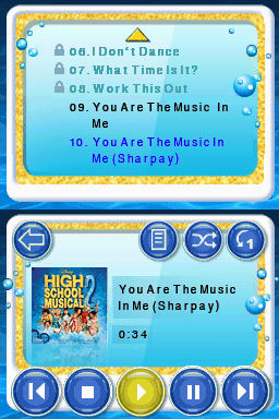 Pantallazo de High School Musical 2: Work This Out! para Nintendo DS