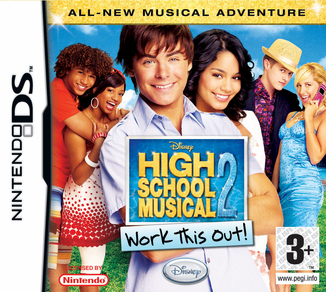 Caratula de High School Musical 2: Work This Out! para Nintendo DS