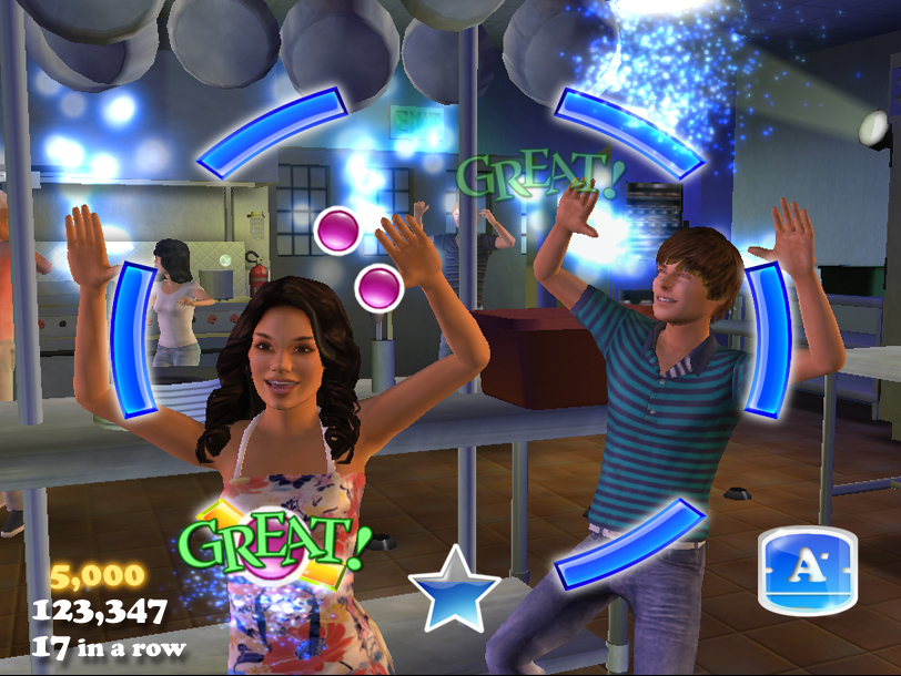 Pantallazo de High School Musical 3: Fin de Curso - Dance  para Wii