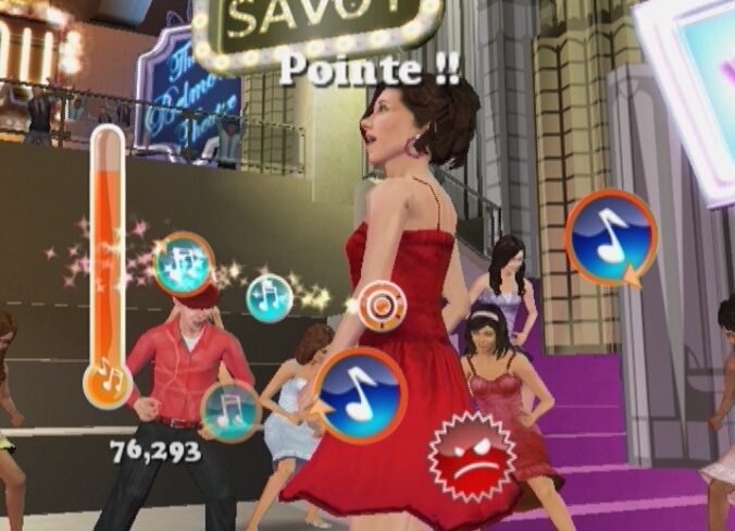 Pantallazo de High School Musical 3: Fin de Curso - Dance  para Wii