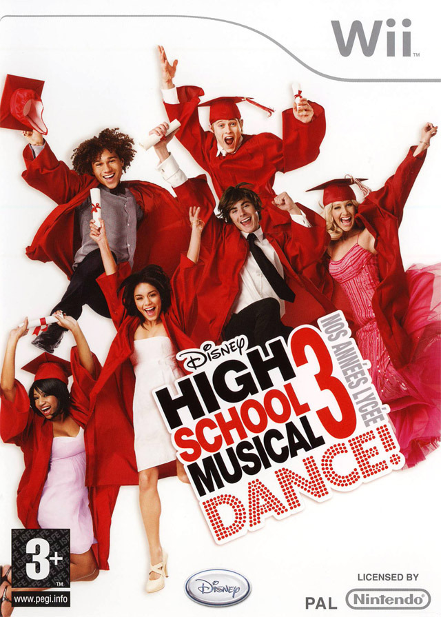 Caratula de High School Musical 3: Fin de Curso - Dance  para Wii
