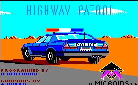 Pantallazo de Highway Patrol para Amstrad CPC