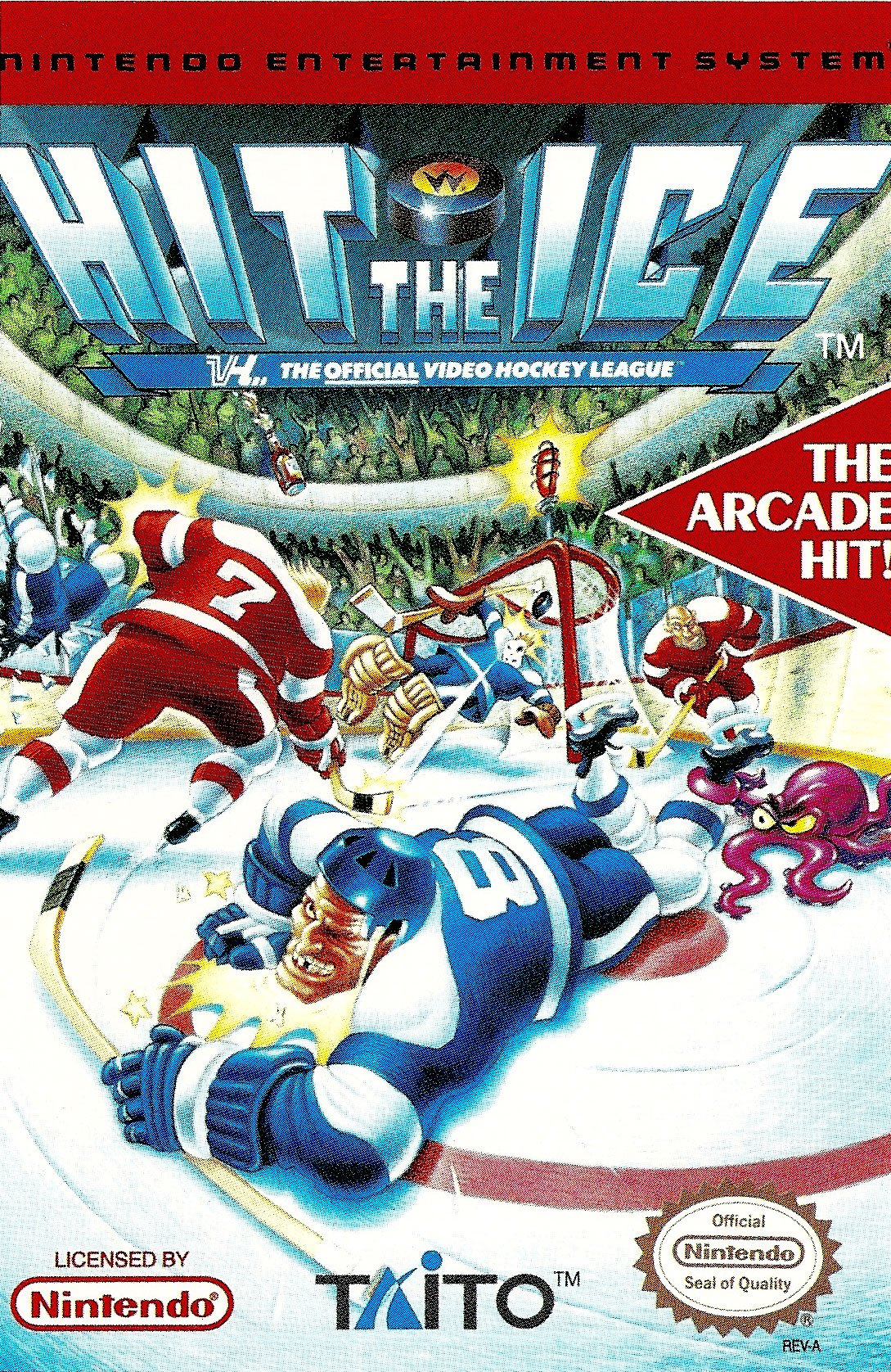 Caratula de Hit the Ice para Nintendo (NES)