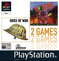 Caratula de Hogs of War and Worms para PlayStation