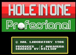 Pantallazo de Hole In One Professional para MSX