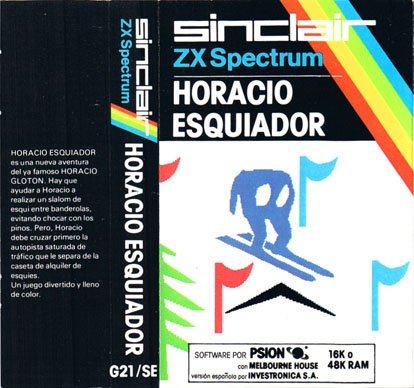 Caratula de Horacio Esquiador para Spectrum