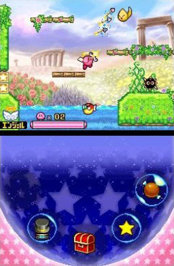 Pantallazo de Hoshi no Kirby: Sanjou! Dorocche Dan (Japonés) para Nintendo DS
