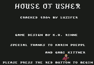 Pantallazo de House of Usher para Commodore 64