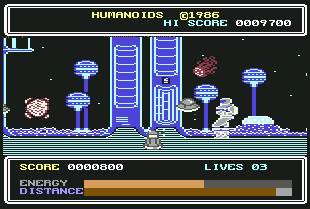 Pantallazo de Humanoids para Commodore 64