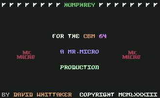 Pantallazo de Humphrey para Commodore 64