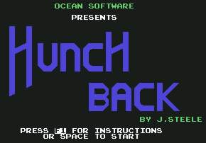 Pantallazo de HunchBack para Commodore 64