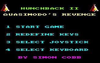 Pantallazo de Hunchback 2: Quasimodo's Revenge para Amstrad CPC