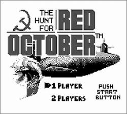 Pantallazo de Hunt for Red October, The para Game Boy