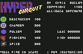 Pantallazo de Hyper Circuit para Commodore 64